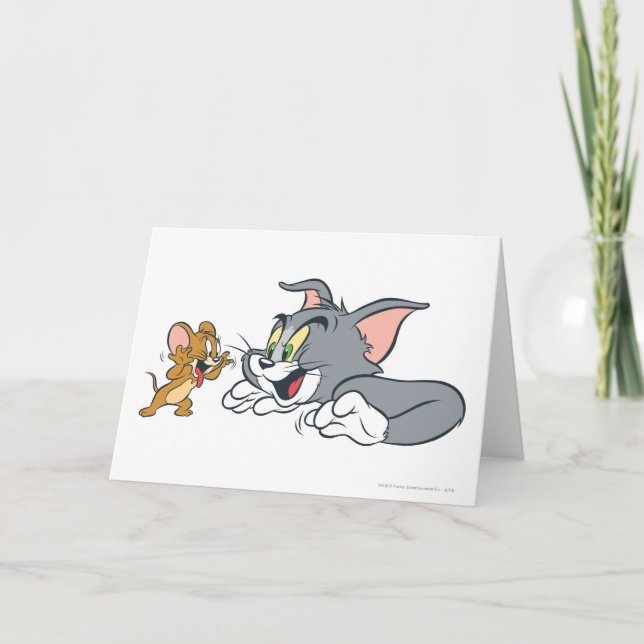 Carte Tom et Jerry font des visages (Devant)