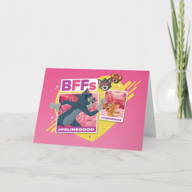 Carte Tom & Jerry BFFs Photo Emoji Collage (Devant)