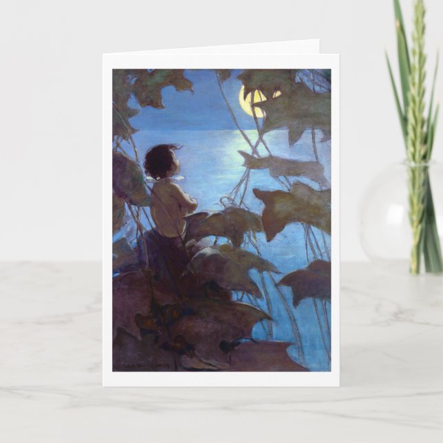 Carte Tom regarde la lune, Jessie Willcox Smith (Devant)