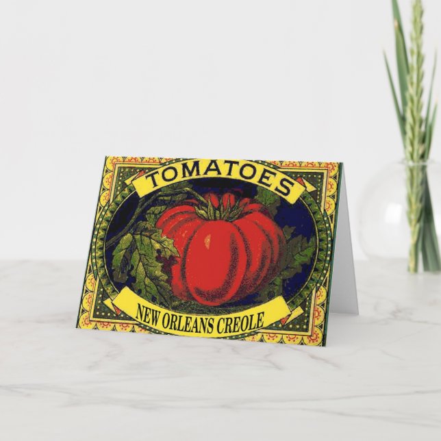 Carte Tomates de Créole de la Nouvelle-Orléans (Devant)