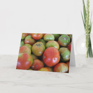 Carte Tomates rouges et vertes