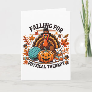 Carte Tomber amoureux de la physiothérapie Pt Pumpkin Fa