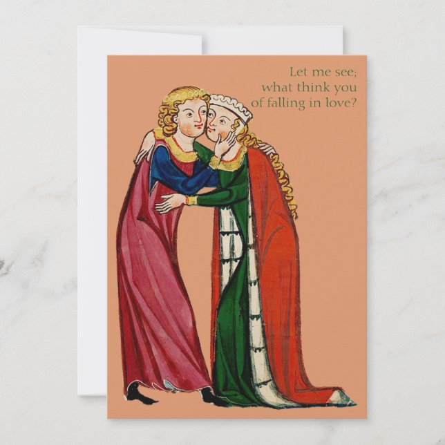 Carte Tomber dans l'amour (Devant)