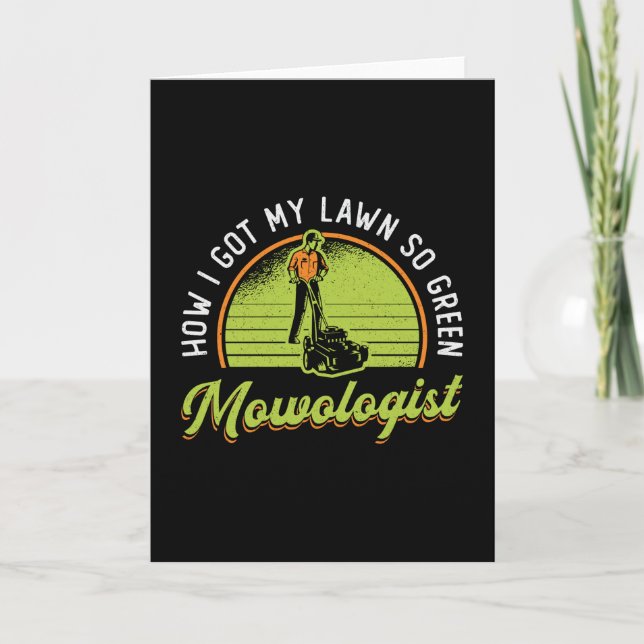 Carte tondeuse de pelouse Comment J'Ai Obtenu Mon Mowolo (Devant)