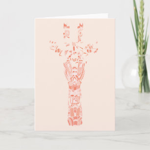 Carte Tons De Girafe Aztèque Tribale Abstraite De Rose
