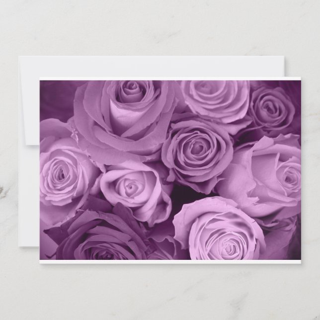Carte Tons de Roses violets (Devant)