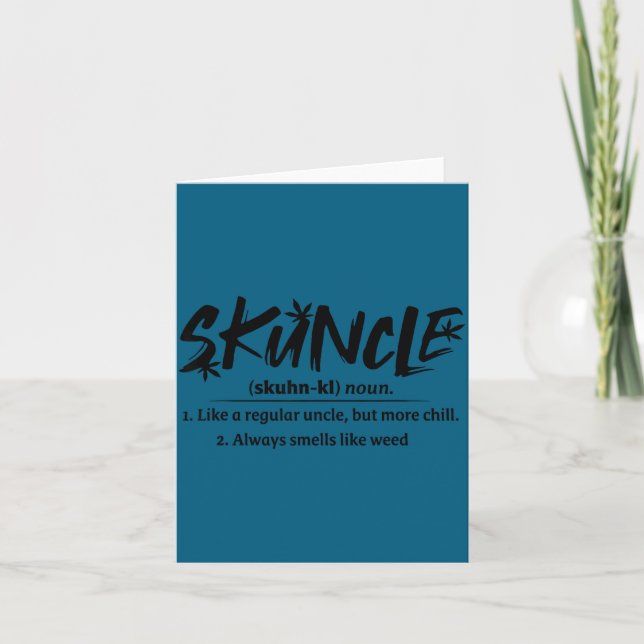 Carte Tonton stinky comme un oncle régulier mais plus co (Devant)