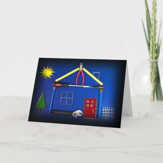 Carte Tool House (Félicitations Maison Récemment Constru (Devant)