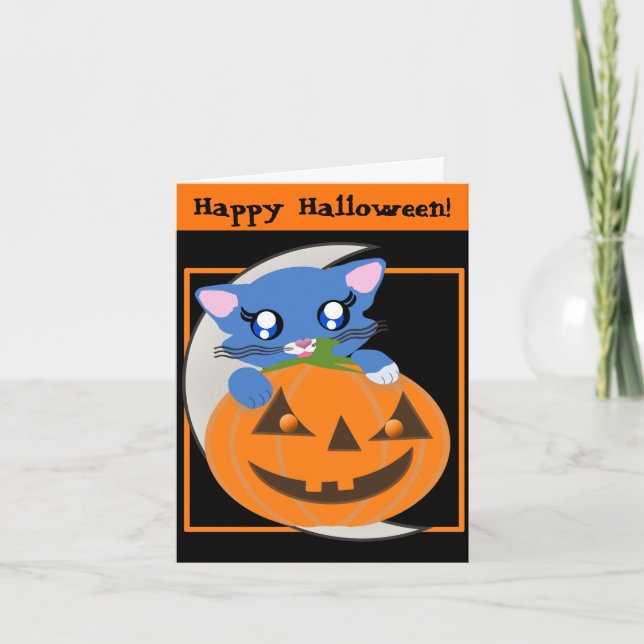 Carte Toon Kitty Citrouille Skye Moon (Devant)