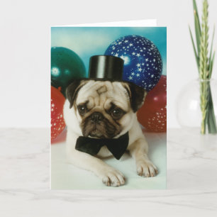 Carte Top Hat Carlin d'anniversaire