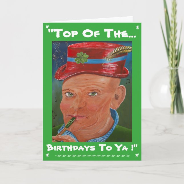 Carte "Top Of Birthdays To Ya !" (Devant)