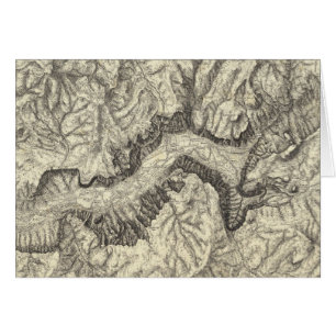 Carte topographique de la vallée de Yosemite