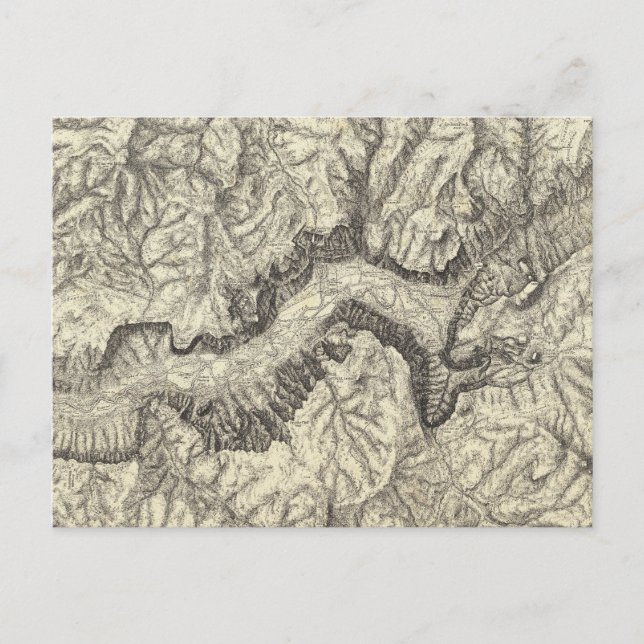 Carte topographique de la vallée de Yosemite (Devant)