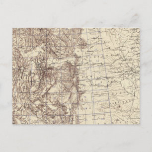 Carte topographique du fleuve Mississippi