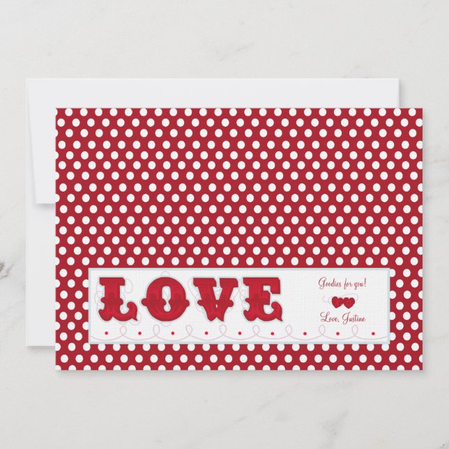Carte Toppers de sac d'amour (Devant)