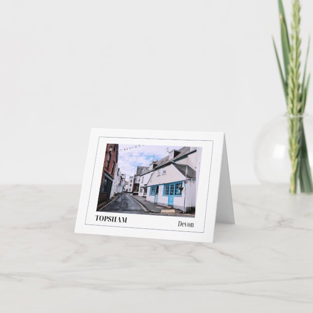 Carte Topsham, Devon, Angleterre (Devant)