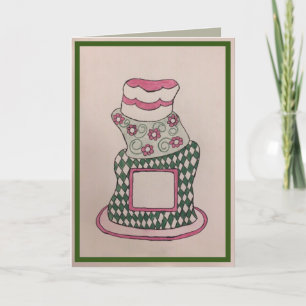 Carte Topsy Turvy Whimsy Birthday Cake Card