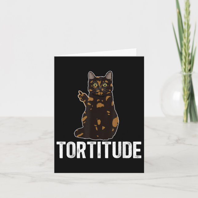 Carte Tortitude Tortoiseshell Chat propriétaire Tortie A (Devant)