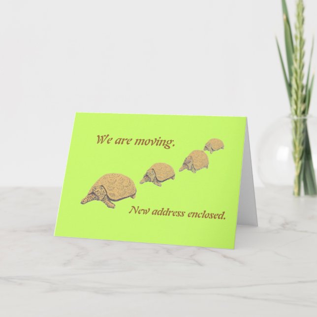 Carte Tortoise Family Moving (Devant)