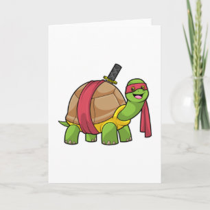 Carte Tortue à l'art martial avec épée
