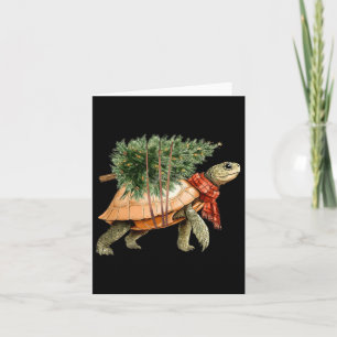 Carte Tortue de mer Noël Arbre Tortue Plage Lover Océan