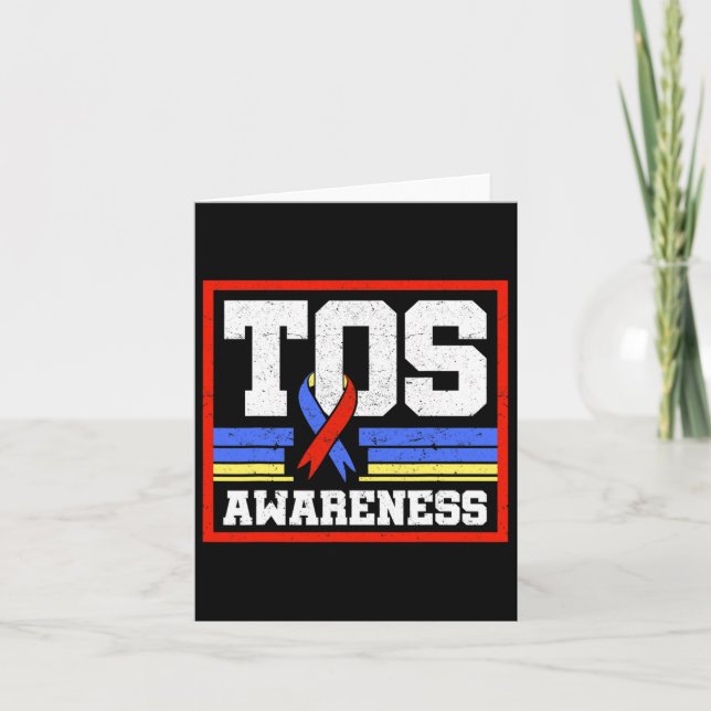 Carte Tos Sensibilisation Ruban Thoracic Outlet Syndrome (Devant)