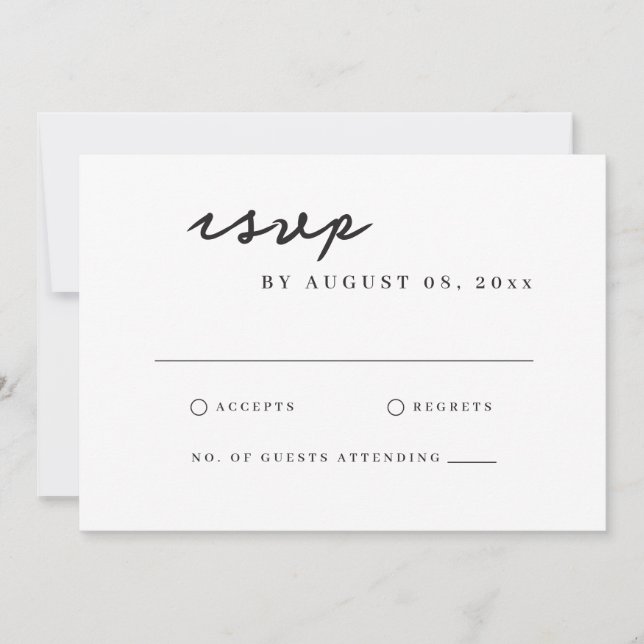 Carte Toscane Aquarelle Italienne Villa Mariage RSVP (Devant)