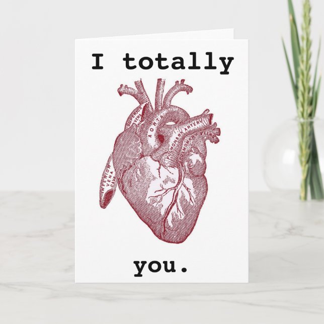 Carte Totalement coeur I vous (Devant)