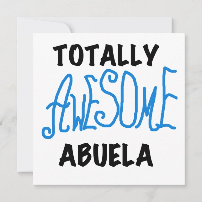 Carte Totalement génial Abuela Blue Tshirts et GIfts (Devant)