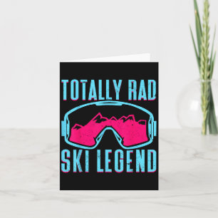 Carte Totalement Rad, Retro Ski Goggles Vintage 80s 90s