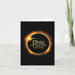 Carte Totalité Ohio Total Éclipse Solaire 8 avril 2024