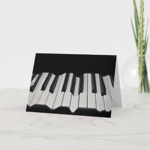 Carte Touches de voeux de piano déformées
