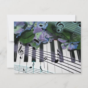 Carte Touches et fleurs de piano
