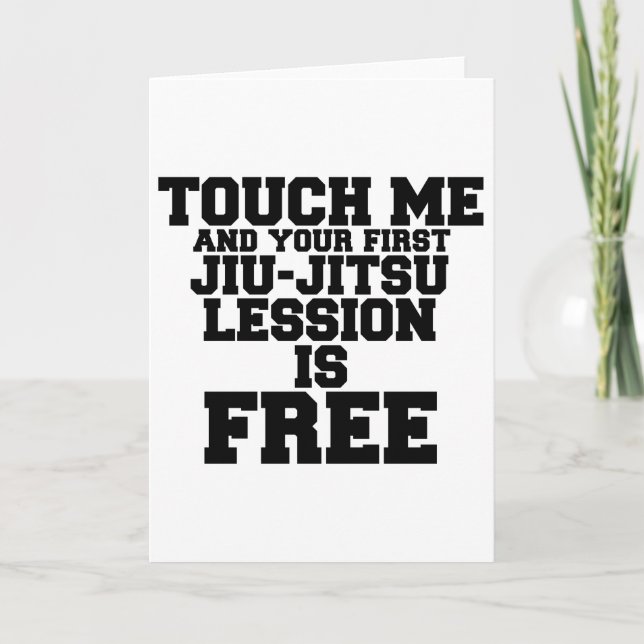 CARTE TOUCHEZ MOI ET VOTRE PREMIÈRE LESSION CCI-JITSU ES (Devant)