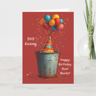 Carte Toujours en Marche Joyeux Anniversaire Vieux Tacot