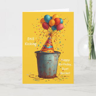 Carte Toujours en Marche Joyeux Anniversaire Vieux Tacot