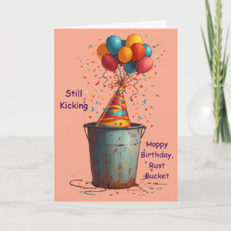 Carte Toujours en Marche Joyeux Anniversaire Vieux Tacot