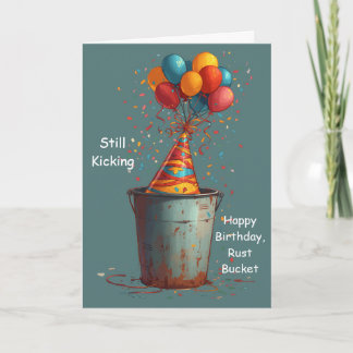 Carte Toujours en Marche Joyeux Anniversaire Vieux Tacot
