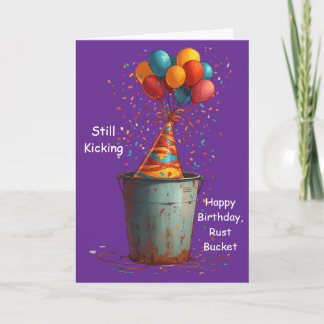 Carte Toujours en Marche Joyeux Anniversaire Vieux Tacot