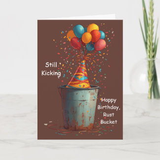Carte Toujours en Marche Joyeux Anniversaire Vieux Tacot