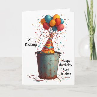 Carte Toujours en Marche Joyeux Anniversaire Vieux Tacot