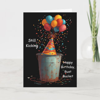 Carte Toujours en Marche Joyeux Anniversaire Vieux Tacot