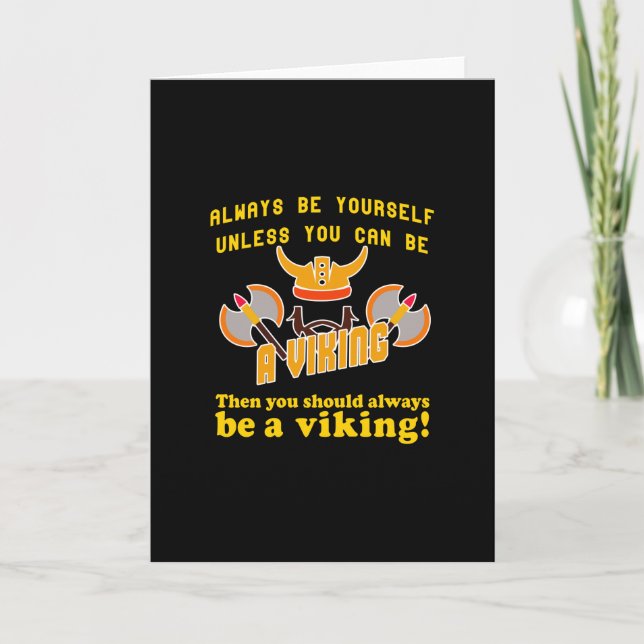 Carte Toujours être viking (Devant)