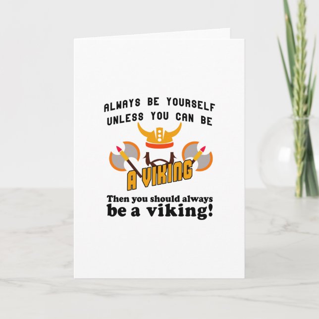 Carte Toujours être viking (Devant)