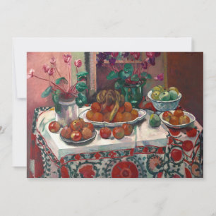 Carte Toujours la vie avec Cyclamens Henri Manguin