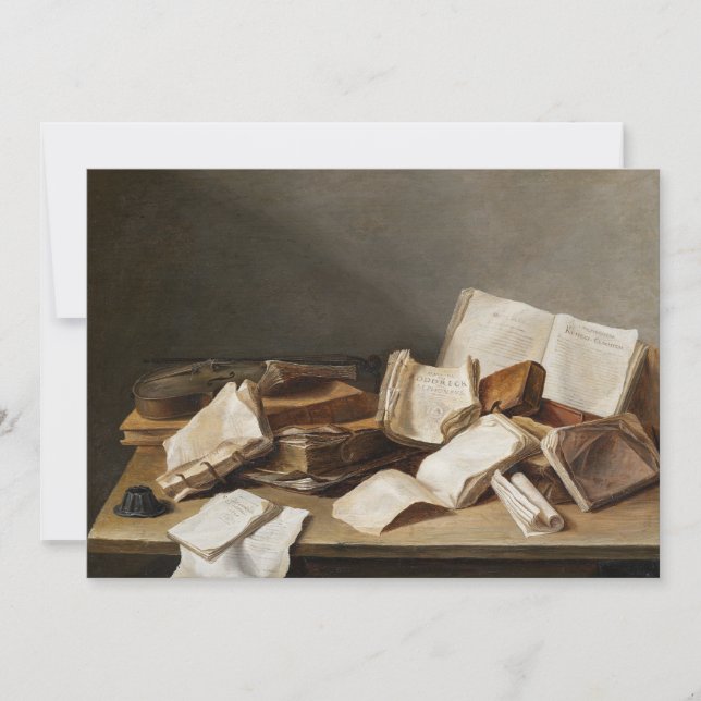 Carte Toujours la vie avec des livres | Jan Davidsz de H (Devant)