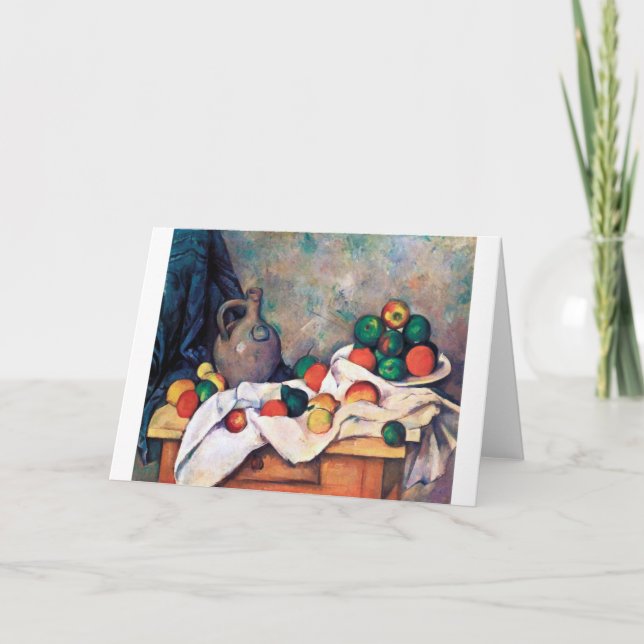 Carte Toujours la vie avec les fruits, Paul Cezanne (Devant)