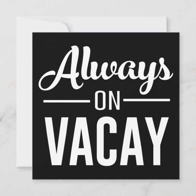 Carte Toujours sur Vacay (Devant)