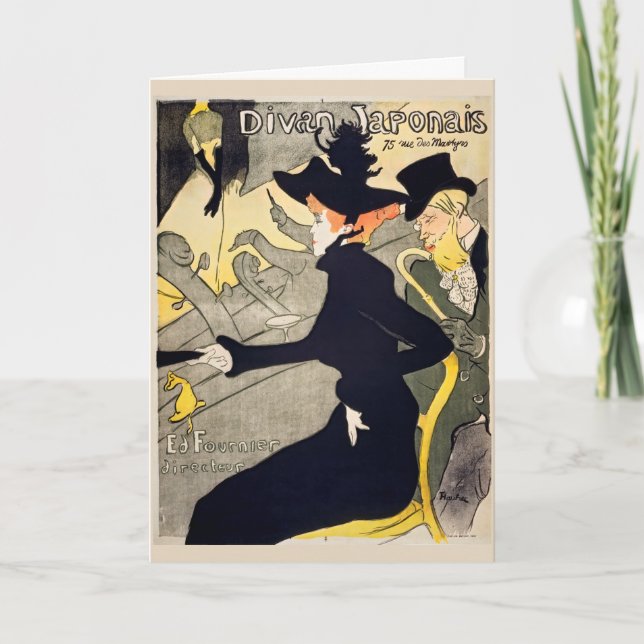 Carte Toulouse-Lautrec - Divan Japonais (Devant)
