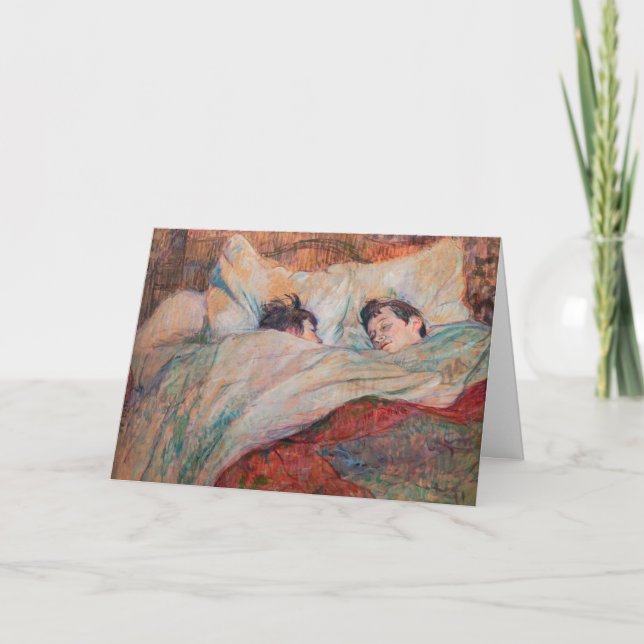 Carte Toulouse-Lautrec - Le Lit (Devant)